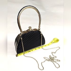 Purse - Evening- Black with Rhinestones